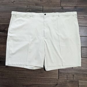 *dirty Size 60 New savane mens khaki shorts extender waistband wrinkle free